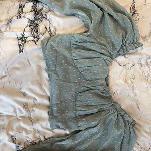 Mint crop top